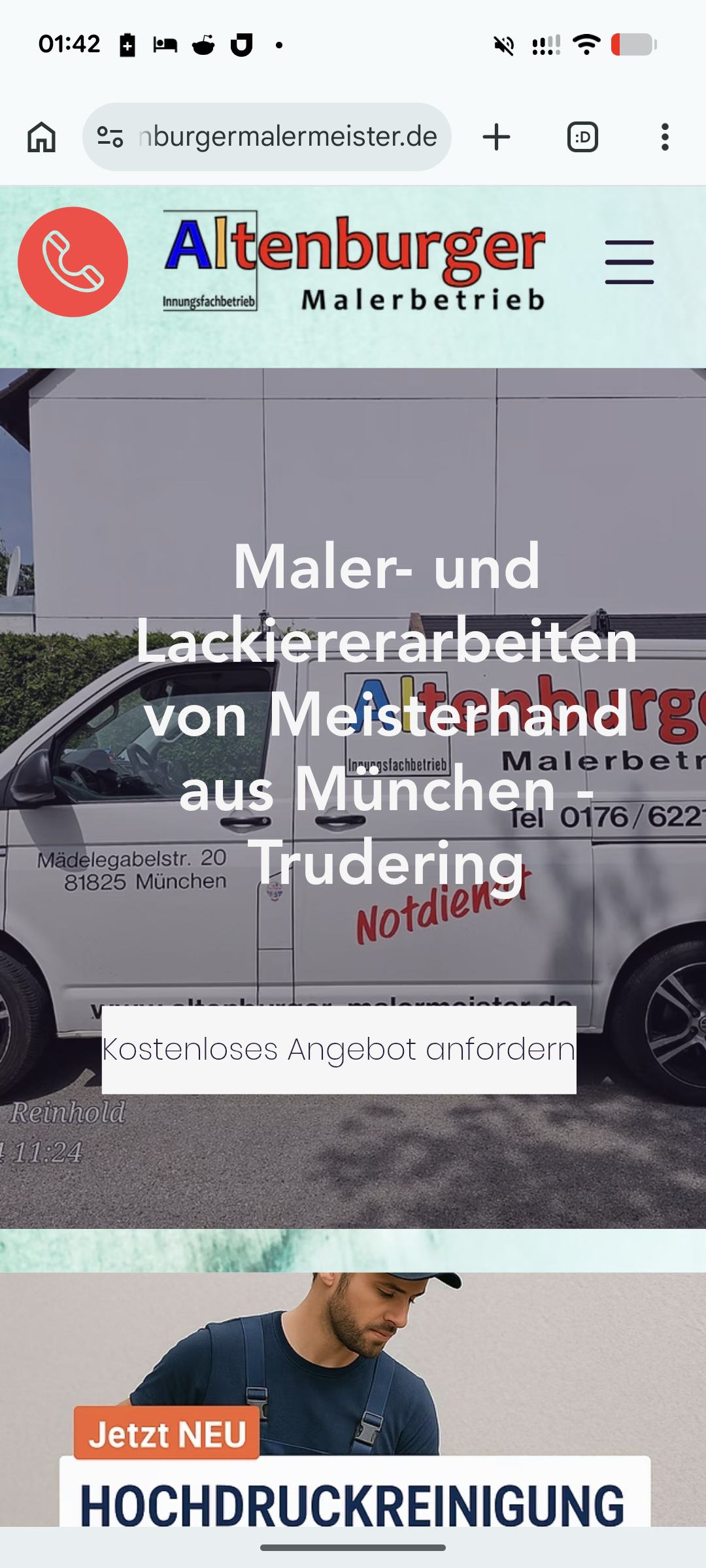 Altenburger Malermeister – Mobile Ansicht